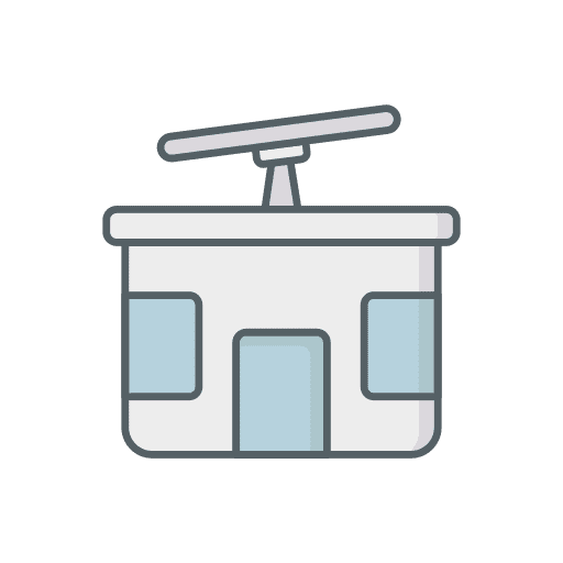 Cable car traveling tourism adventure icon