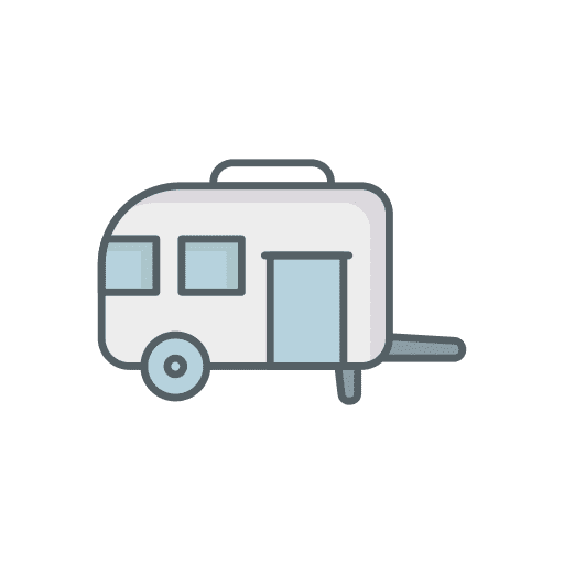 Trailer travel tour wagon icon