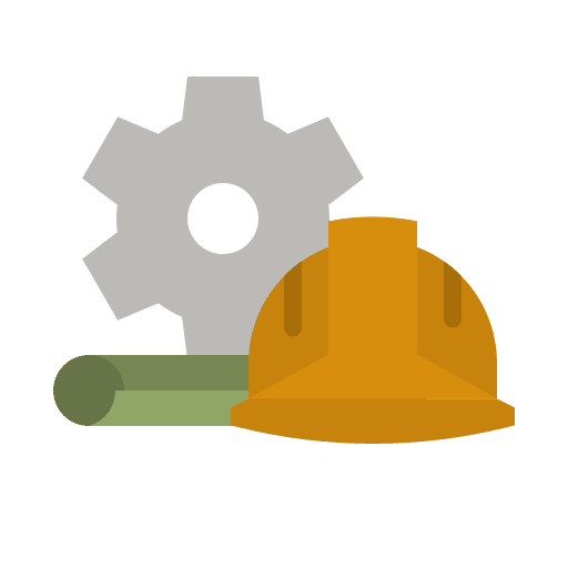 Construction protection helmet safe icon