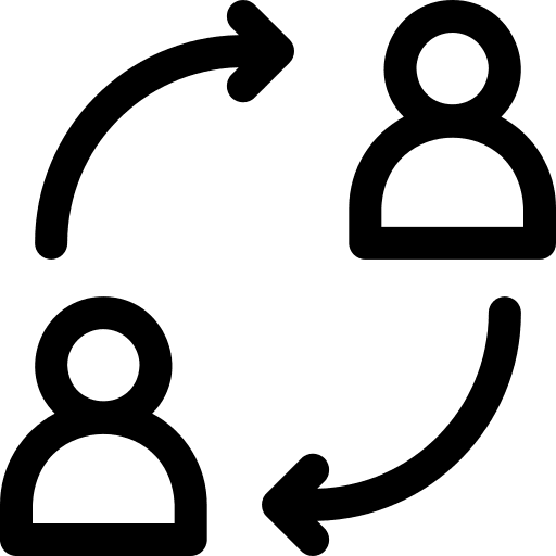 Change job replace exchange icon