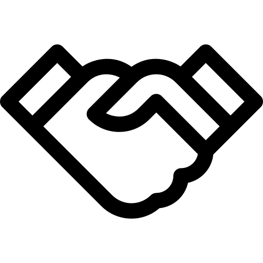 Handshake business finance partner icon