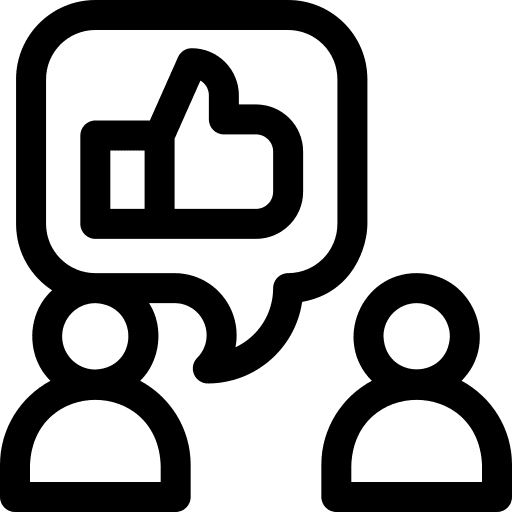 Praise hand communications user icon