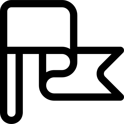 Flag challenge flag mission icon