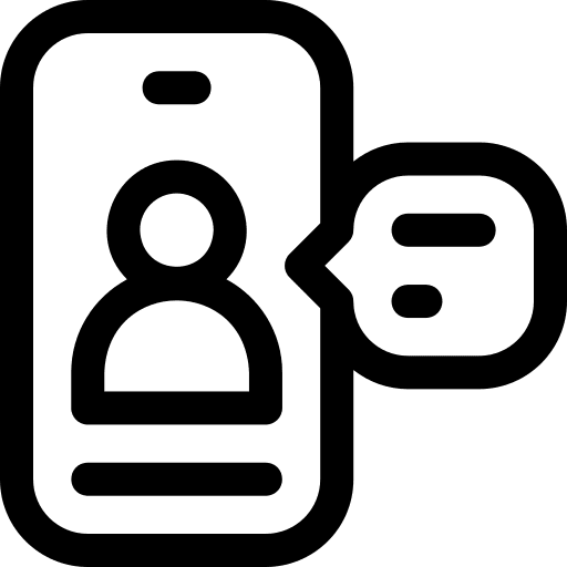 Smartphone people smartphone communications icon