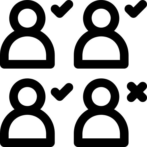 Team selection group people icon