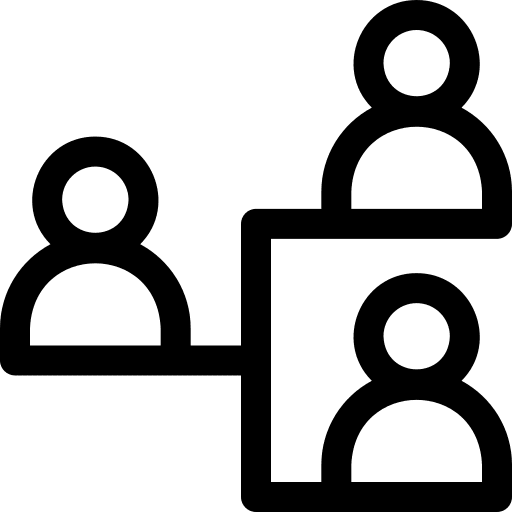 Teamwork members group people icon