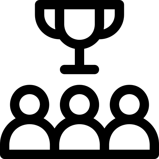 Trophy winner work sports and competition icon