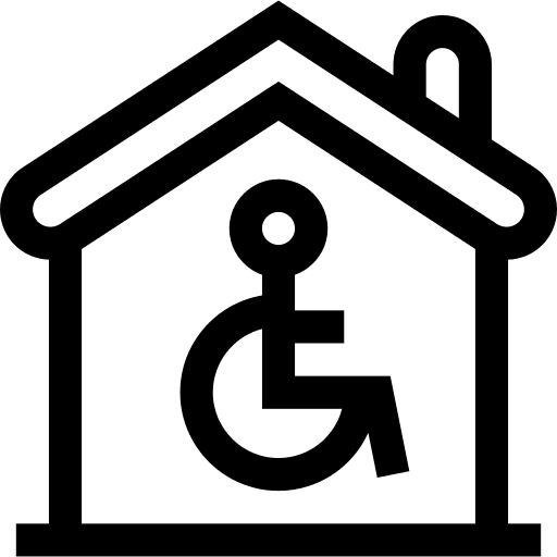 House inclusive house handicap icon
