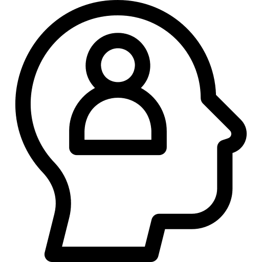 Mind intelligence think teamwork icon