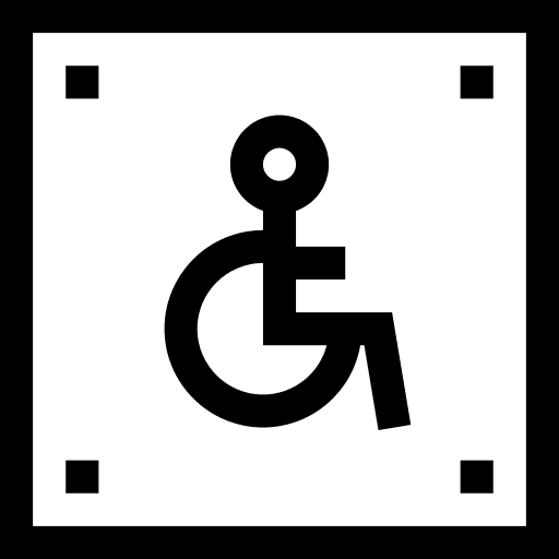 Disabled sign disabled sign accesibility signal icon