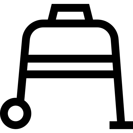 Walking frame healthcare and medical walking elderly icon