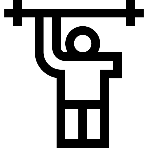 Weightlifting disability fitness weightlifting icon