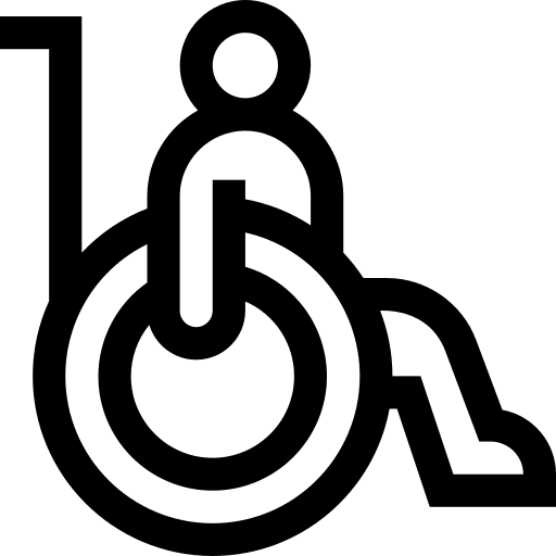 Wheelchair inclusive hospital humanpictos icon