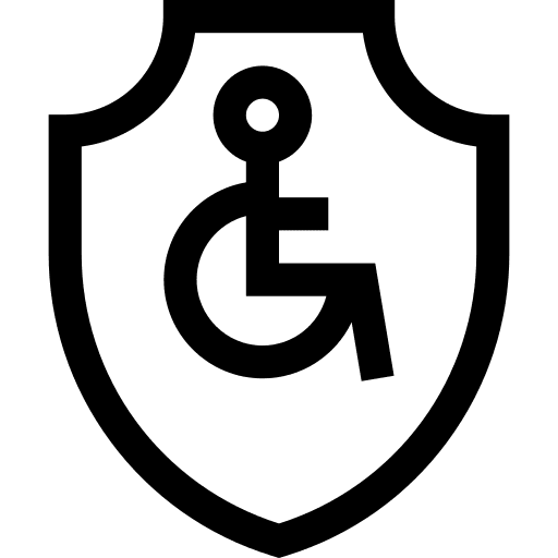 Handicap disabled protection people icon