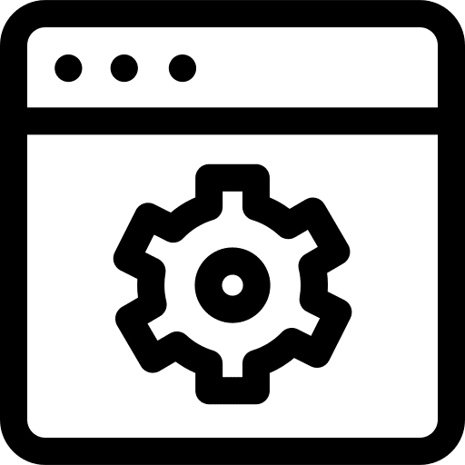 Software computer gear ui icon