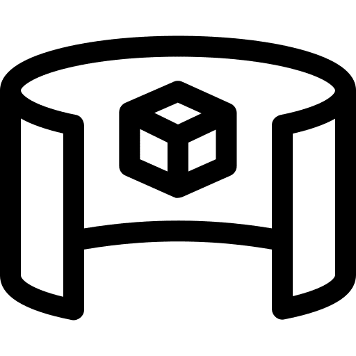 3d cube circular arrow 3d design icon