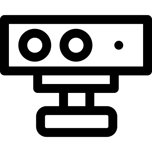 Vr camera electronics futuristic tehnology icon