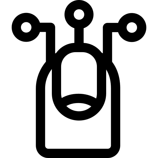 Finger electronics chip finger icon