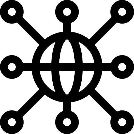 Big data database analytical user icon