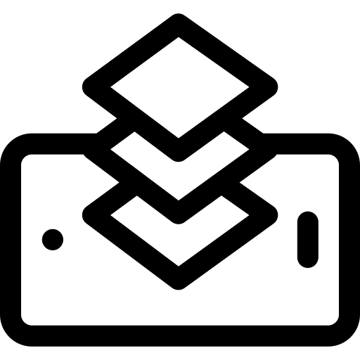 Layers graphic design device illustration icon