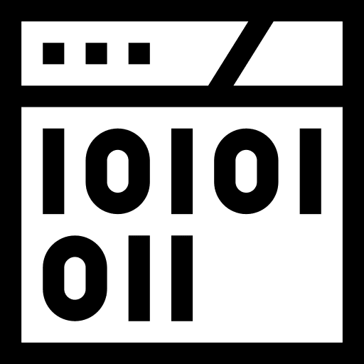 Binary seo and web security decrypt icon