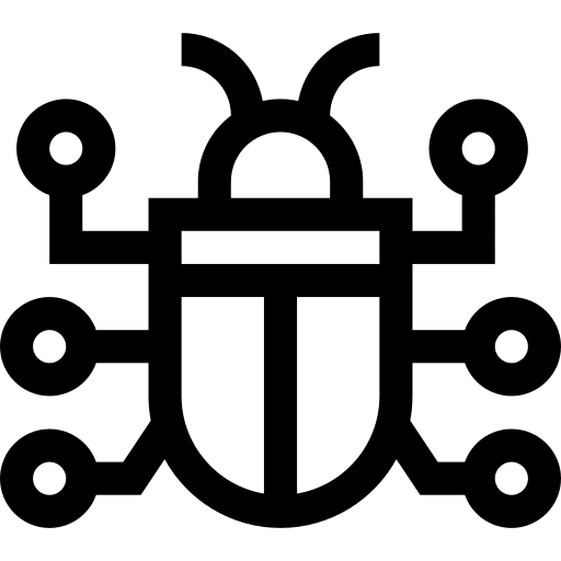 Bug infection folder virus icon