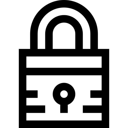 Padlock locked security secure icon