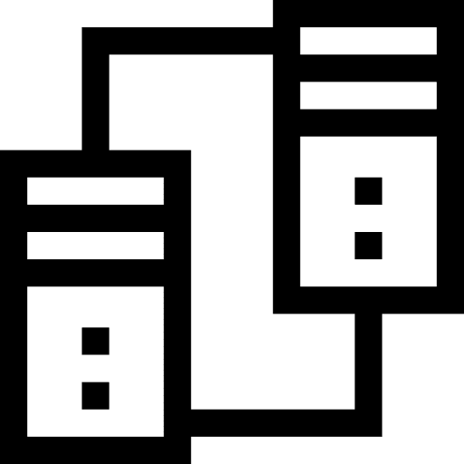 Peer to peer p2p communications files icon