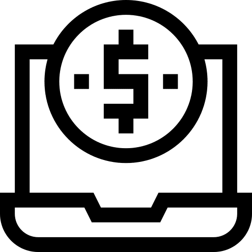 Business banking income online banking icon