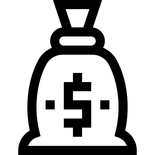 Money bag business and finance money bag dollar icon