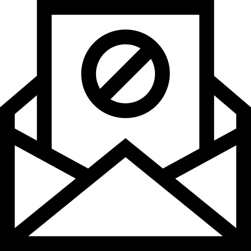 Spam alert exclamation warning icon