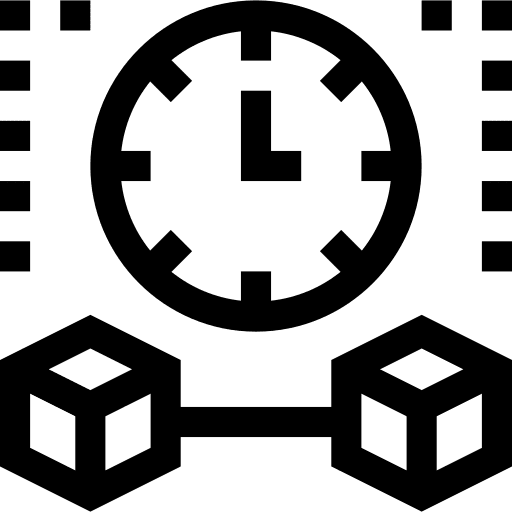 Time management flow time and date productivity icon