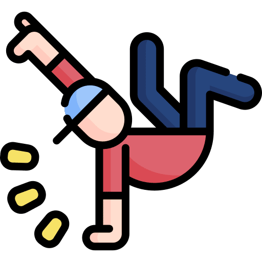 Break dance dancer break dance choreography icon