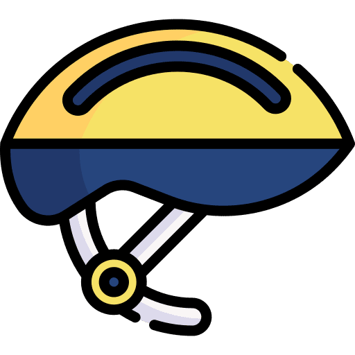 Helmet bike bicycle helmet icon