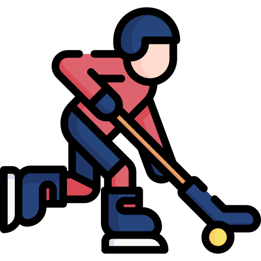 Ice hockey people playing hockey icon