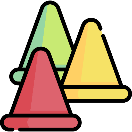 Cones cone signaling football icon