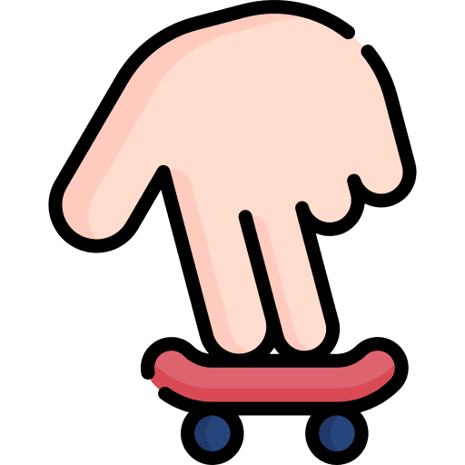 Fingerboard fingerboard sports and competition adventure icon
