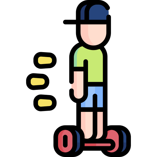 Hoverboard urban man people icon