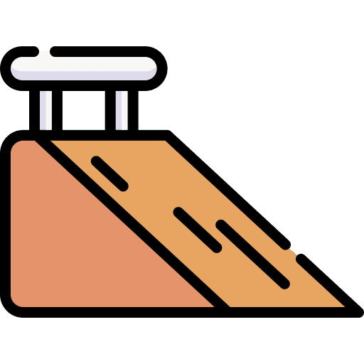 Ramp urban sports multisports icon