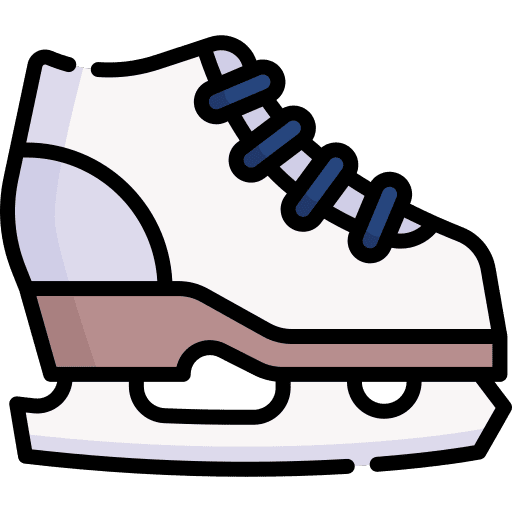 Ice skate footwear ice sports ice skate icon