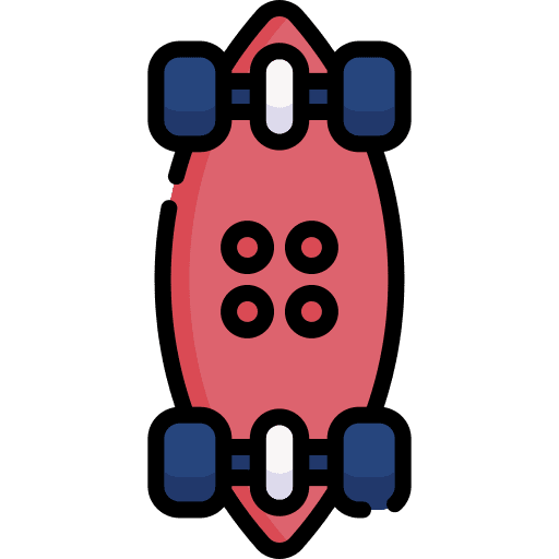 Longboard skate sports and competition longboard icon