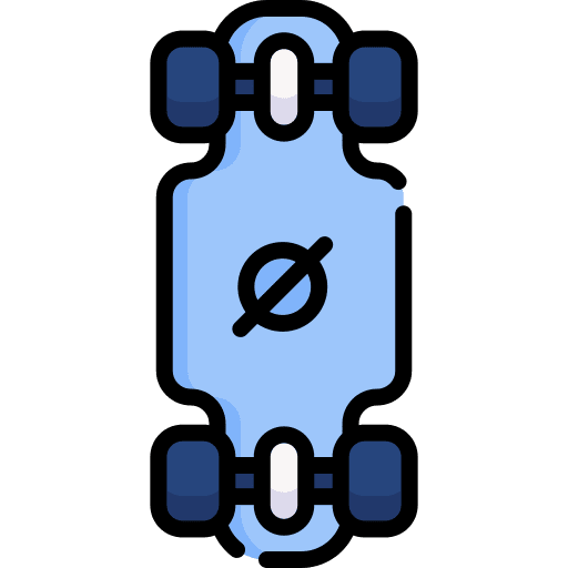 Longboard transportation longboard sports and competition icon