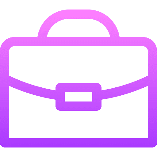 Briefcase work portfolio job icon
