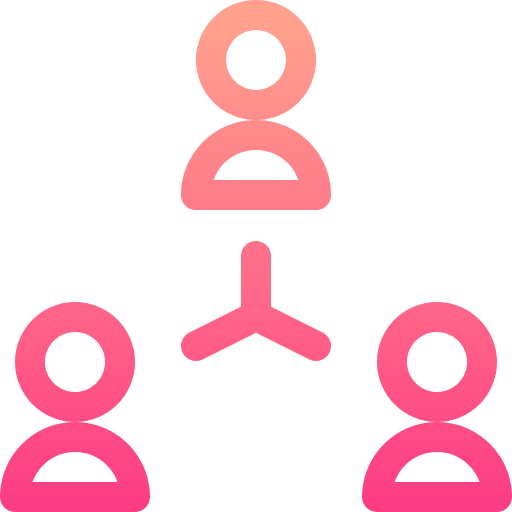 Network manager team referral icon