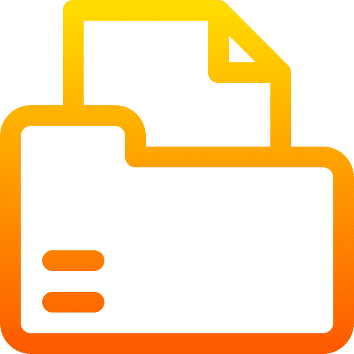 Folder file storage materials file icon