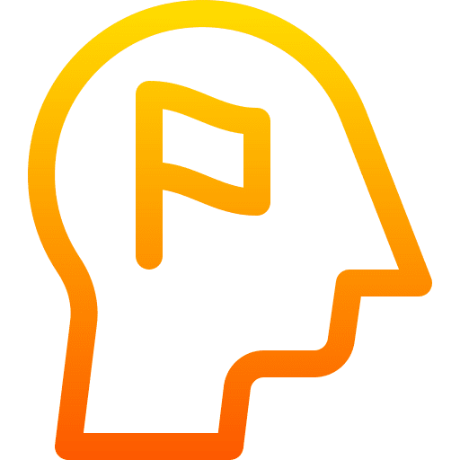 Leader person man goal icon