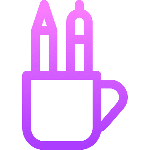 Pencil case ruler office material scholastics icon