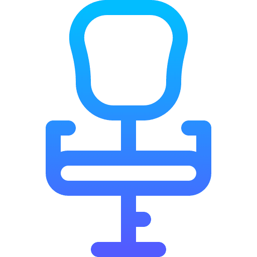 Office chair office chair desk furniture and household icon