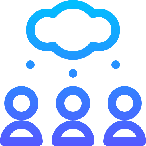 Thinking thinking users cloud icon