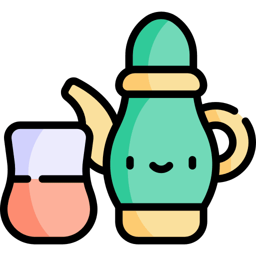 Tea set boiler tea set food and restaurant icon